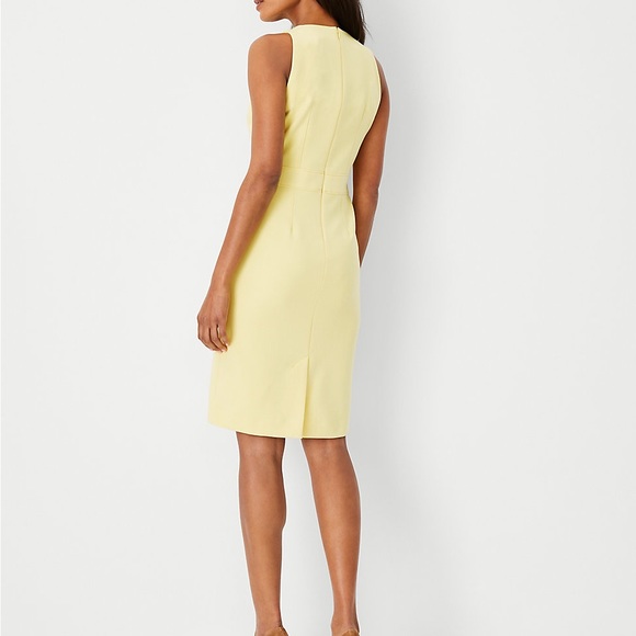 Yellow Spring Time Sheath Dress By Ann Taylor - Picture 2 of 5